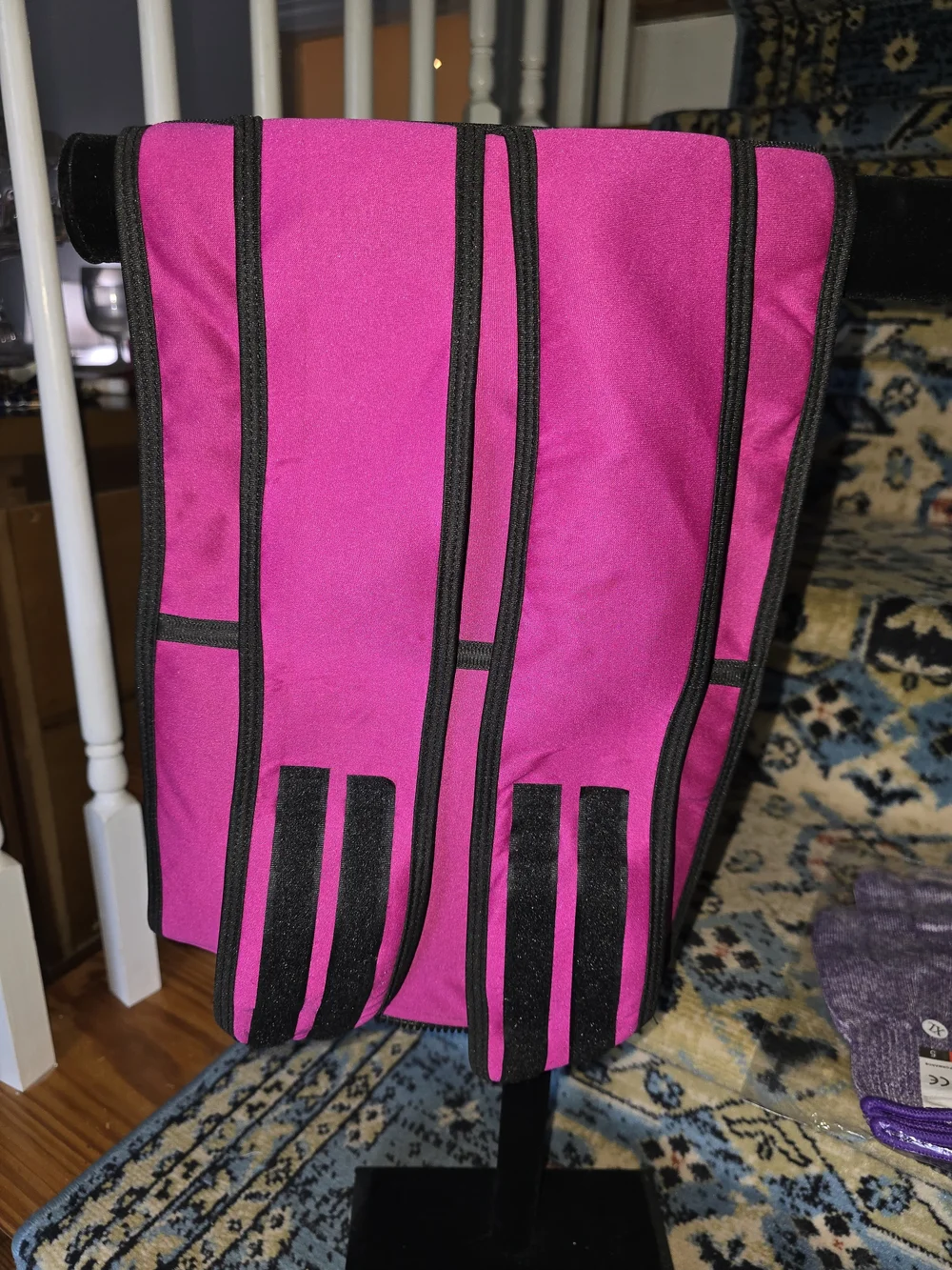 Hot Pink Waist/back Support with Black Trim